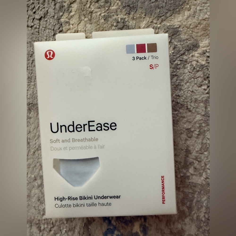 Lululemon UnderEase High-Rise Bikini Underwear 3 Pack